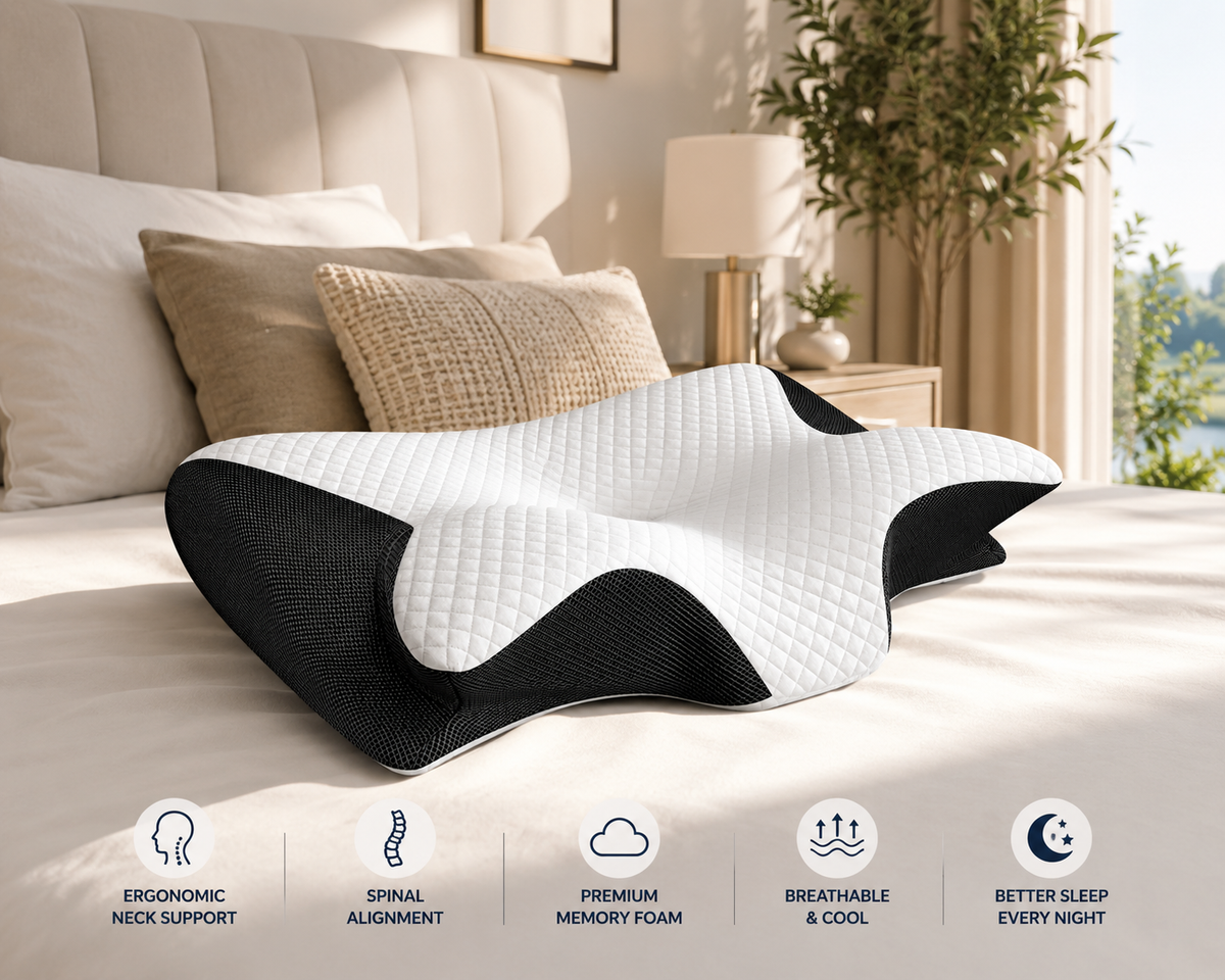 Calvora Care™ Ergonomic Butterfly Pillow