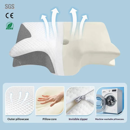 Calvora Care™ Ergonomic Butterfly Pillow